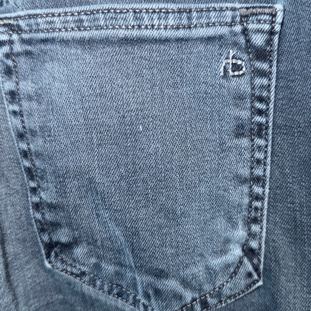 rag & bone Women's Straight Leg Jeans - Dark Blue - Picture 5 of 8